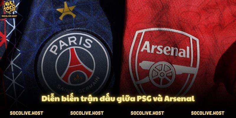 Diễn biến trận đấu giữa PSG và Arsenal